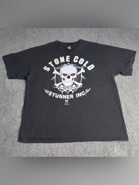 Hybrid & company Stone Cold Graphic Tee - Black with White and Red Accents